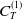 upper C Subscript upper T Superscript left parenthesis 1 right parenthesis