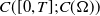 upper C left parenthesis left bracket 0 comma upper T right bracket semicolon upper C left parenthesis normal upper Omega right parenthesis right parenthesis