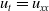 u Subscript t Baseline equals u Subscript x x