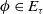 phi element of upper E Subscript tau