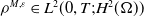 rho Superscript upper M comma epsilon Baseline element of upper L squared left parenthesis 0 comma upper T semicolon upper H squared left parenthesis normal upper Omega right parenthesis right parenthesis