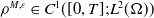 rho Superscript upper M comma epsilon Baseline element of upper C Superscript 1 Baseline left parenthesis left bracket 0 comma upper T right bracket semicolon upper L squared left parenthesis normal upper Omega right parenthesis right parenthesis