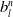 b Subscript l Superscript n