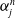 alpha Subscript j Superscript n
