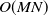 upper O left parenthesis upper M upper N right parenthesis