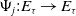 normal upper Psi Subscript j Baseline colon upper E Subscript tau Baseline right arrow upper E Subscript tau Baseline