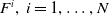 upper F Superscript i Baseline comma i equals 1 comma ellipsis comma upper N