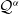 script upper Q Superscript alpha