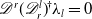 script upper D Superscript r Baseline left parenthesis script upper D Subscript r Superscript l Baseline right parenthesis Superscript bold dagger Baseline lamda Subscript l Baseline equals 0