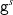 monospace g Superscript s