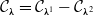 script upper C Subscript bold italic lamda Baseline equals script upper C Subscript bold italic lamda Sub Superscript 1 Baseline minus script upper C Subscript bold italic lamda squared