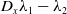upper D Subscript x Baseline lamda 1 minus lamda 2