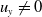 u Subscript y Baseline not equals 0