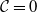 script upper C equals 0