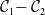 script upper C 1 minus script upper C 2