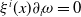 xi Superscript i Baseline left parenthesis x right parenthesis partial differential Subscript i Baseline omega equals 0