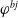 phi Superscript b j