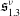 German s 1.3 Superscript nu