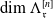 dimension normal upper Lamda Subscript German r Superscript left bracket n right bracket