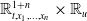 double struck upper R Subscript t comma x 1 comma ellipsis comma x Sub Subscript n Subscript Superscript 1 plus n Baseline times double struck upper R Subscript u
