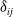 delta Subscript i j