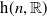 normal h left parenthesis n comma double struck upper R right parenthesis