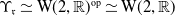 normal upper Upsilon Subscript German r Baseline asymptotically equals normal upper W left parenthesis 2 comma double struck upper R right parenthesis Superscript normal o normal p Baseline asymptotically equals normal upper W left parenthesis 2 comma double struck upper R right parenthesis