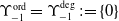 normal upper Upsilon Subscript negative 1 Superscript normal o normal r normal d Baseline equals normal upper Upsilon Subscript negative 1 Superscript degree Baseline colon equals StartSet 0 EndSet
