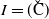 upper I equals left parenthesis ModifyingAbove normal upper C With ˇ right parenthesis