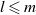 l less than or slanted equals m
