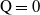normal upper Q equals 0