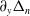 partial differential Subscript y Baseline normal upper Delta Subscript n
