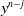 y Superscript n minus j