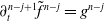 partial differential Subscript t Superscript n minus j plus 1 Baseline f overtilde Superscript n minus j Baseline equals g Superscript n minus j