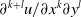 partial differential Superscript k plus l Baseline u divided by partial differential x Superscript k partial differential y Superscript l