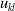 u Subscript k l