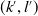 left parenthesis k prime comma l Superscript prime Baseline right parenthesis