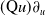 left parenthesis normal upper Q u right parenthesis partial differential Subscript u Baseline