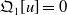 German upper Q 1 left bracket u right bracket equals 0