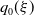 q 0 left parenthesis xi right parenthesis