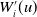 upper W prime Subscript i Baseline left parenthesis u right parenthesis