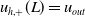 u Subscript h comma plus Baseline left parenthesis upper L right parenthesis equals u Subscript o u t