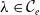 lamda element of script upper C Subscript e