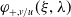 phi Subscript plus comma v divided by u Baseline left parenthesis xi comma lamda right parenthesis