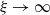 xi right arrow normal infinity