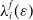 lamda Subscript i Superscript f Baseline left parenthesis epsilon right parenthesis