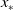 x Subscript asterisk