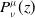 upper P Subscript nu Superscript mu Baseline left parenthesis z right parenthesis