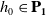 h 0 element of bold upper P bold 1