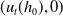 left parenthesis u Subscript t Baseline left parenthesis h 0 right parenthesis comma 0 right parenthesis
